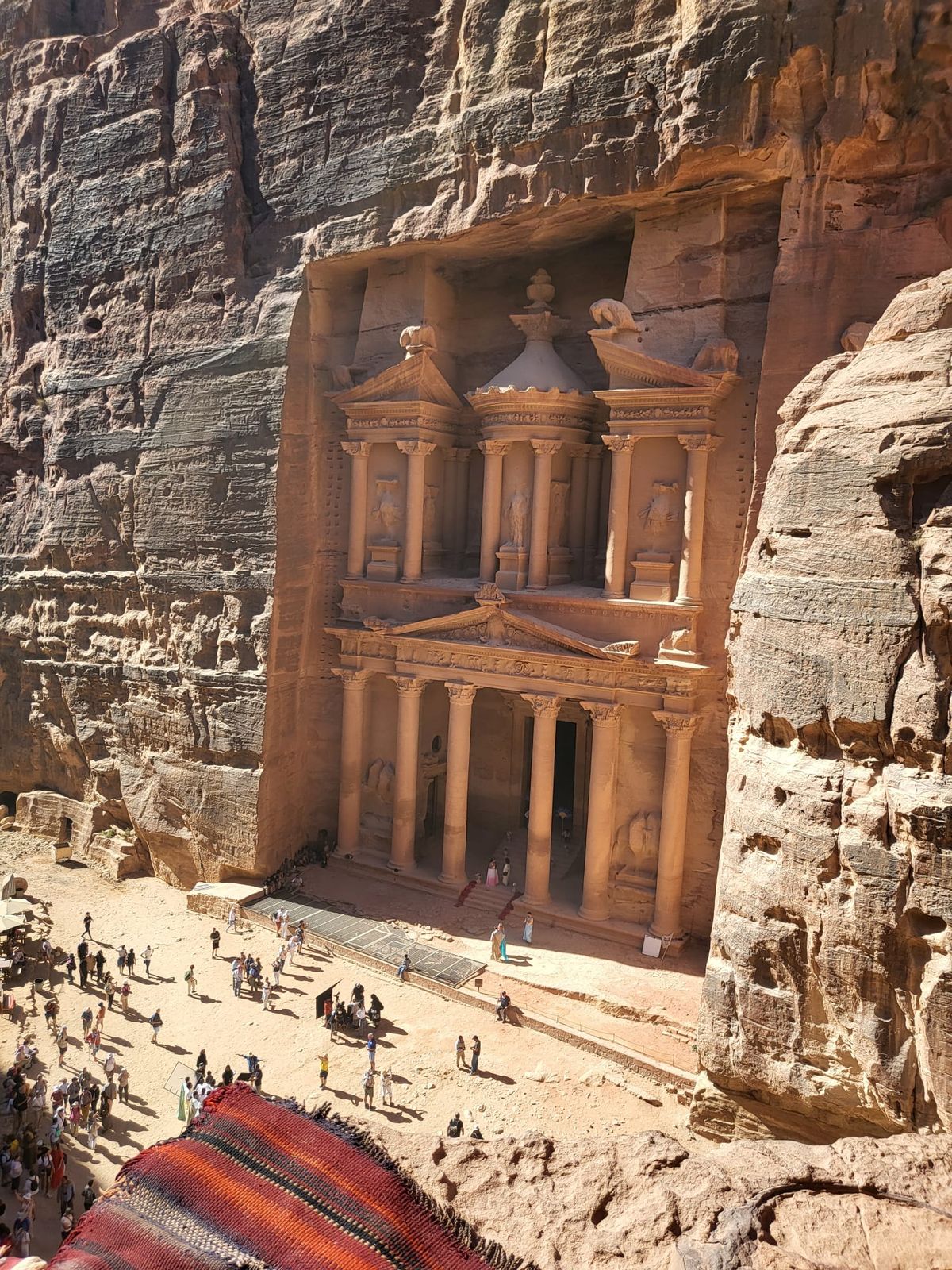 El Tesoro de Petra, desde lo alto